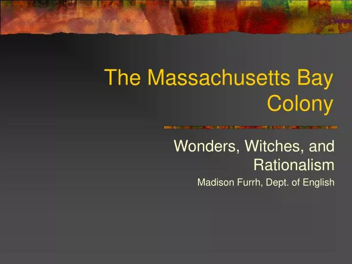 the massachusetts bay colony