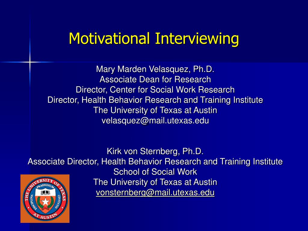 PPT - Motivational Interviewing PowerPoint Presentation, free download ...