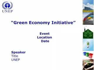 “Green Economy Initiative”