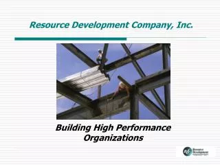 Resource Development Company, Inc.
