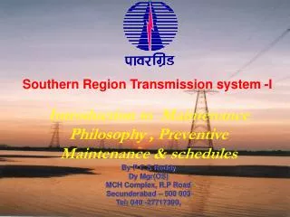 Southern Region Transmission system -I