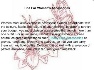 Tips For Women's Accessories