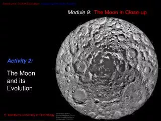 Module 9: The Moon in Close-up