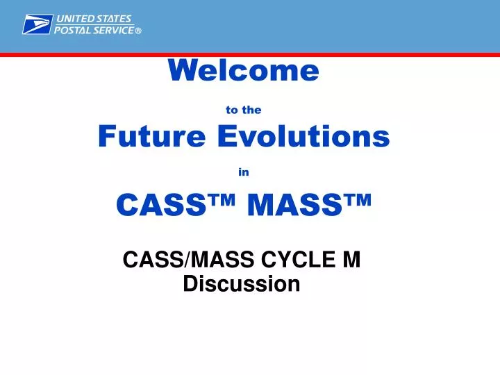 welcome to the future evolutions in cass mass