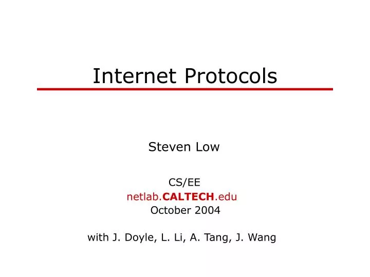 internet protocols
