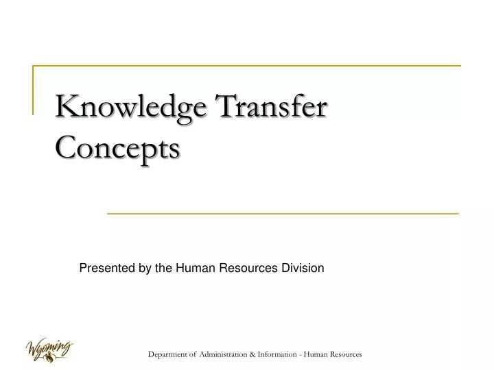 knowledge transfer concepts