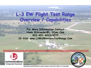 L-3 EW Flight Test Range
