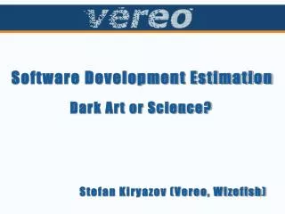 Software Development Estimation