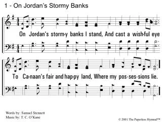 1 - On Jordan’s Stormy Banks