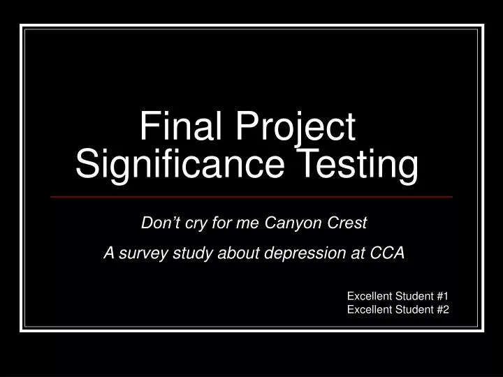 final project significance testing