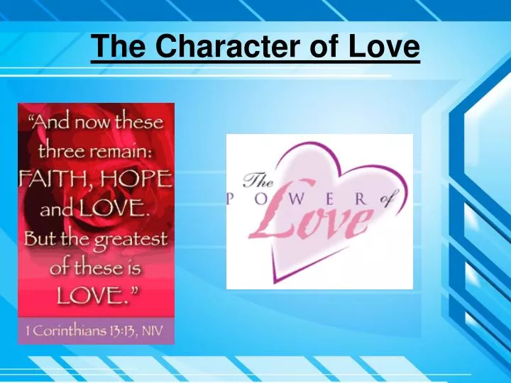 the character of love