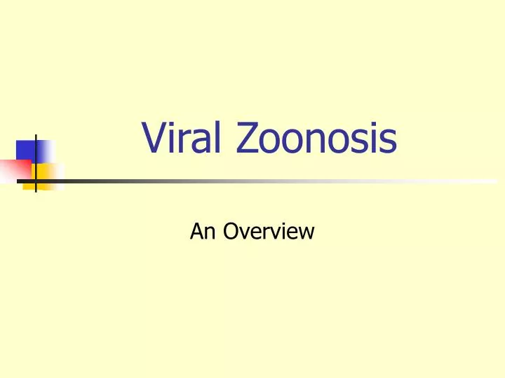 viral zoonosis