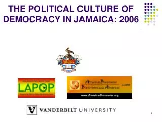 THE POLITICAL CULTURE OF DEMOCRACY IN JAMAICA: 2006