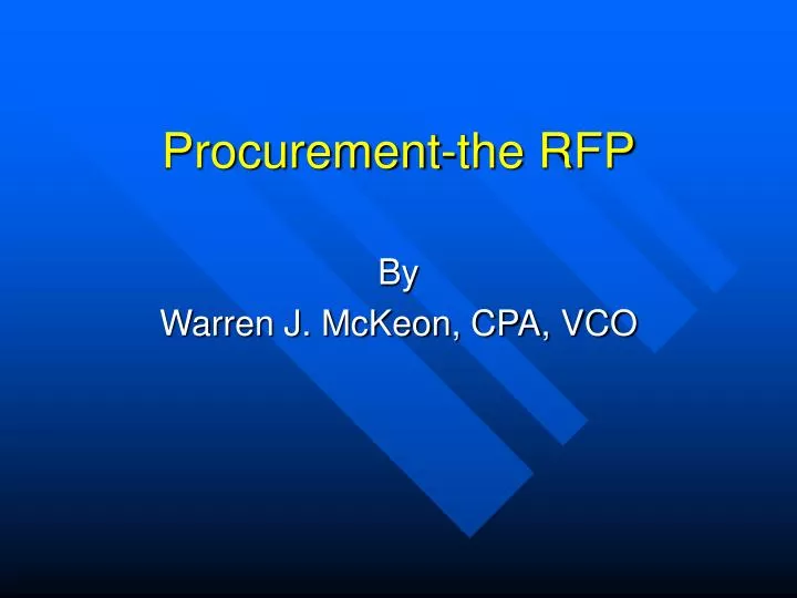 procurement the rfp
