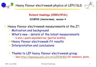 Heavy flavour electroweak physics at LEP1/SLD