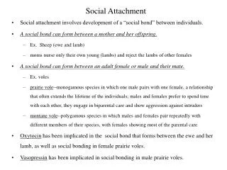 Social Attachment