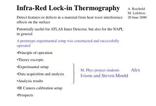 Infra-Red Lock-in Thermography
