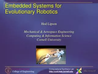 Embedded Systems for Evolutionary Robotics