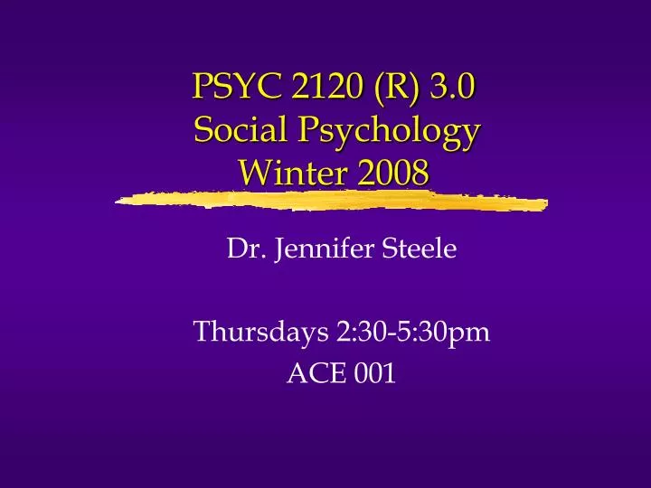 psyc 2120 r 3 0 social psychology winter 2008