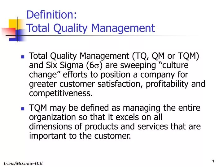 definition total quality management