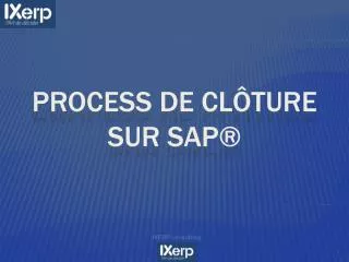 process de cl ture sur sap
