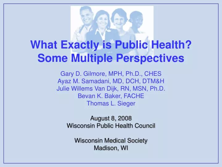 what exactly is public health some multiple perspectives