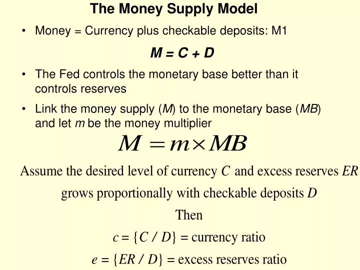 the money supply model