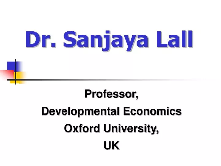 dr sanjaya lall