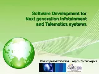 Software Development for Next generation Infotainment and Telematics systems