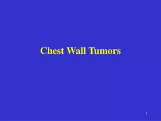 Chest Wall Tumors