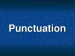 Punctuation - slide 1