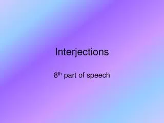 interjections