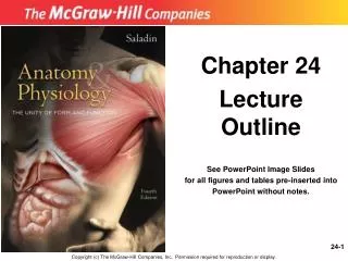 Chapter 24 Lecture Outline See PowerPoint Image Slides for all figures and tables pre-inserted into PowerPoint without n