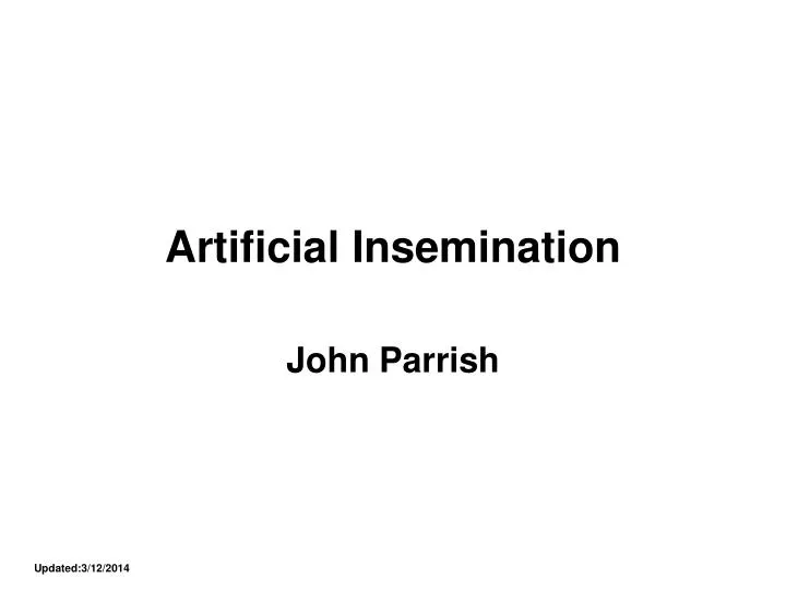 artificial insemination