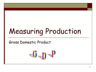 Measuring Production