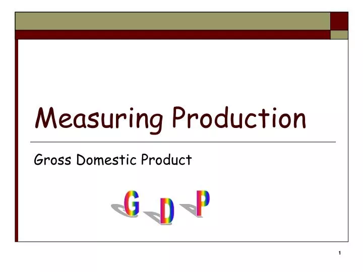 measuring production