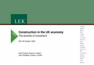 Construction in the UK economy