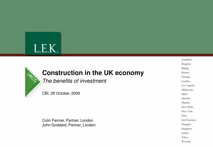 construction in the uk economy