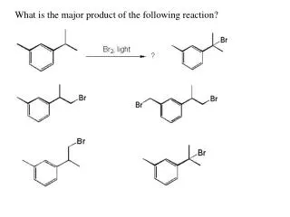 What is the major product of the following reaction?