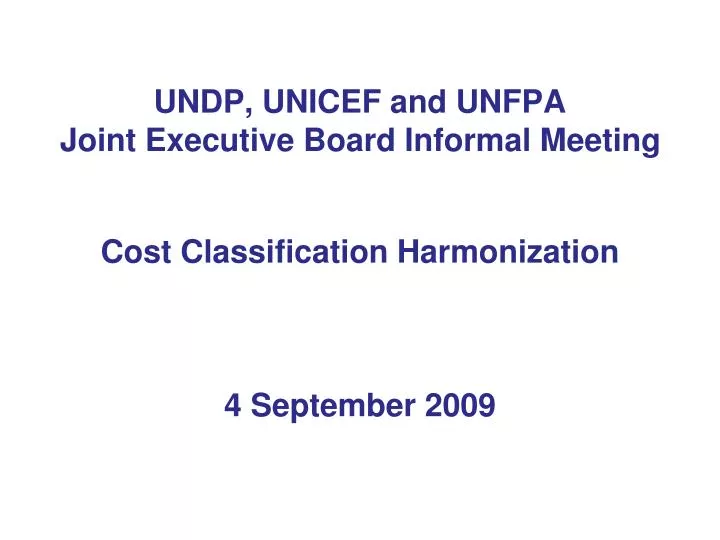 undp unicef and unfpa joint executive board informal meeting