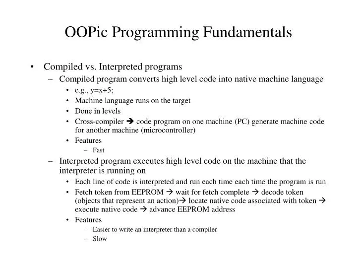 oopic programming fundamentals
