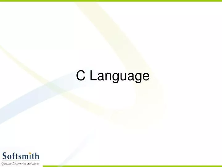 c language