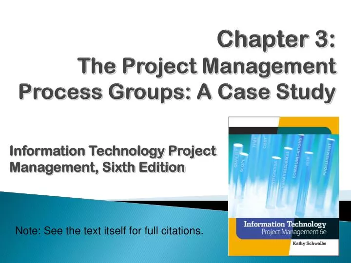 chapter 3 the project management process groups a case study