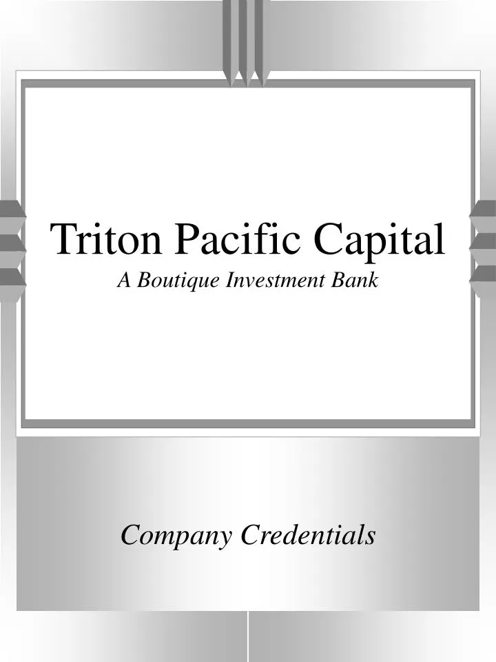 triton pacific capital a boutique investment bank