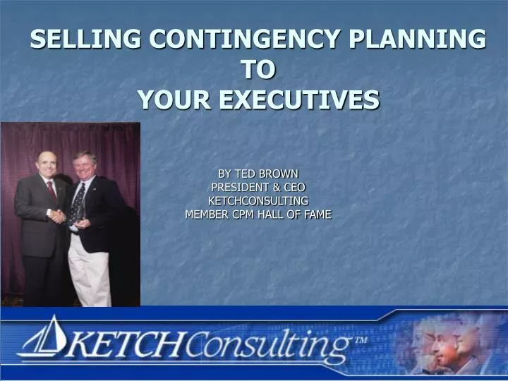 selling contingency planning to your executives