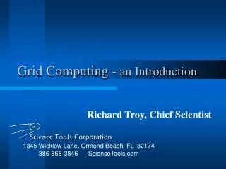 Grid Computing - an Introduction