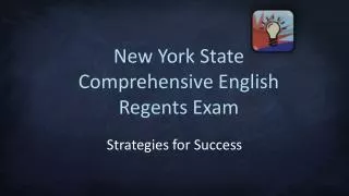 New York State Comprehensive English Regents Exam