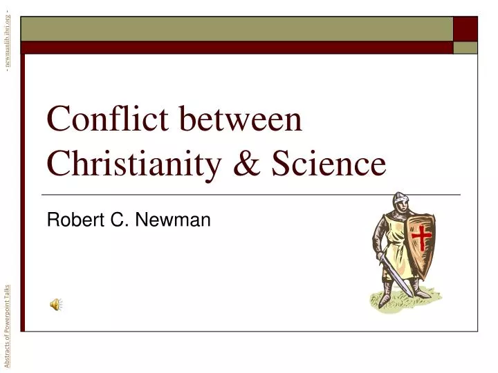 conflict between christianity science