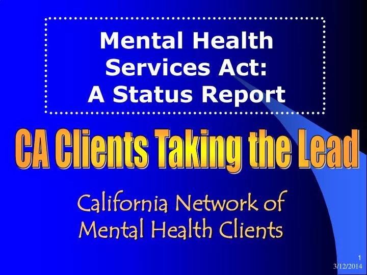 california network of mental health clients