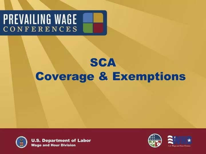 sca coverage exemptions